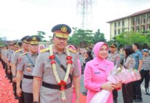 Kapolda Lampung Gelar Farewall Keberangkatan Wakapolda