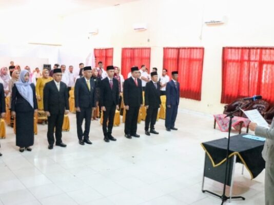 Bupati lampung Tengah Lantik Pejabat Pimpinan Tinggi Pratama dan Administrator