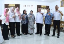 Bunda Literasi Pimpin Rapat Persiapan Gebyar Indonesia di Ruang Nunyai Komplek Rumah Dinas