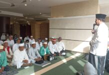 Bupati Lamteng Musa Ahmad Menyapa Calon Jamaah Haji Lampung Tengah di Kota Mekah