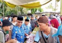 Bupati Lampung Tengah Resmi Buka Gerakan Pangan Murah di Kecamatan Kalirejo